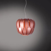 Sospensione Moderna Queen Polilux ® Pink Metal E Metallo Cromo 1 Luce E27 D42Cm