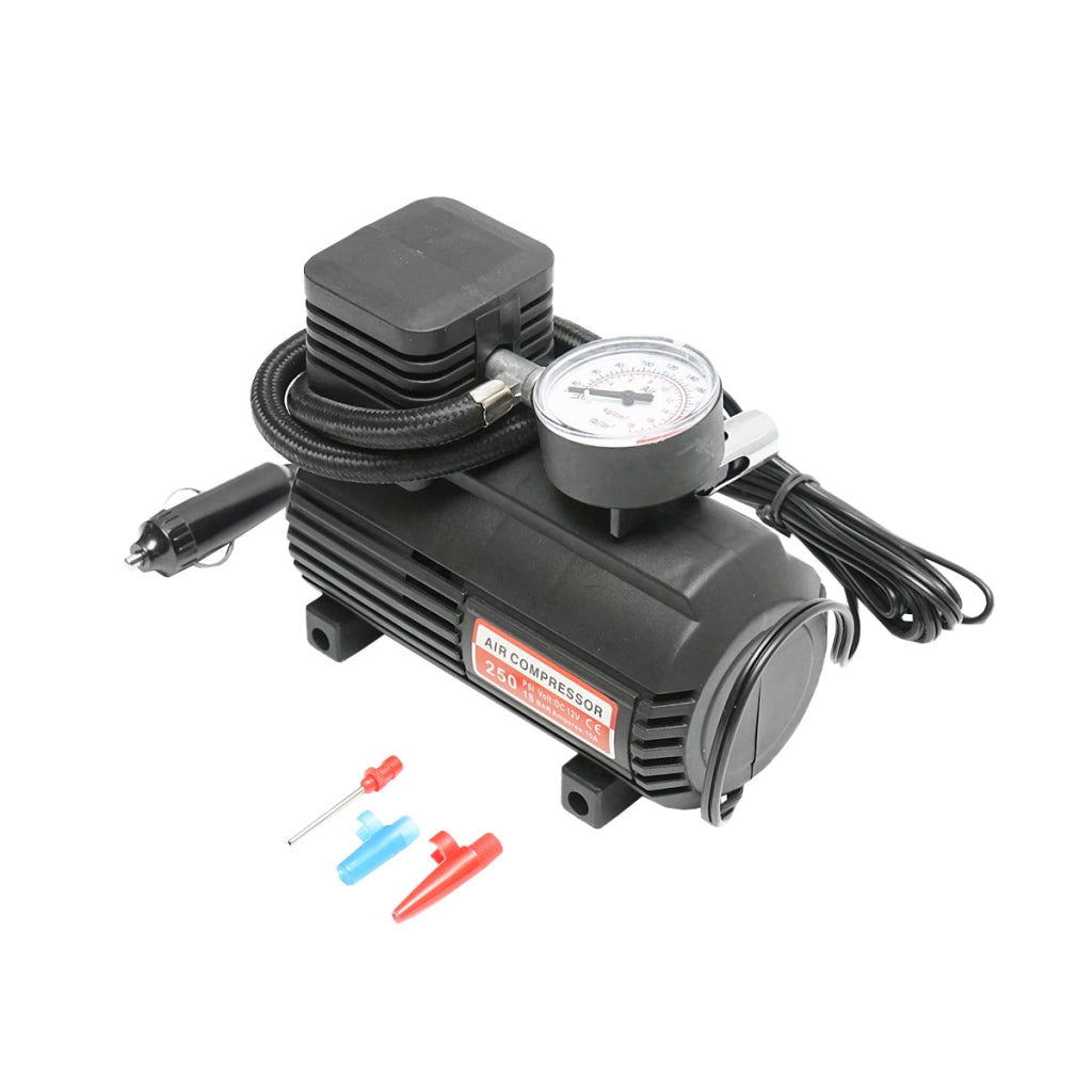 Compressore per auto 12V/10A, alimentato dalla presa accendisigari, pressione massima 18 Bar Breckner Germany