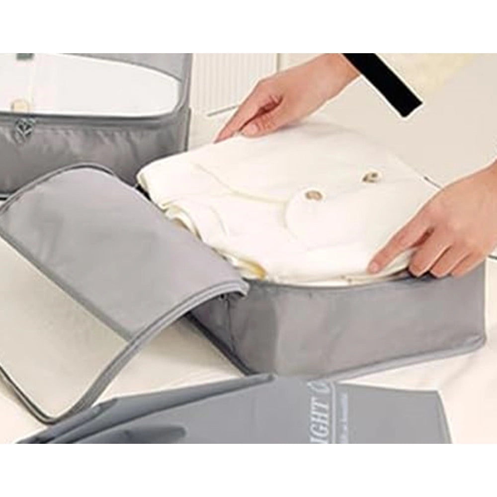 Trade Shop - Organizer Viaggio Casa Impermeabile Borsa Organizzatore Valigia Grigio 34x29x12cm 87712 -