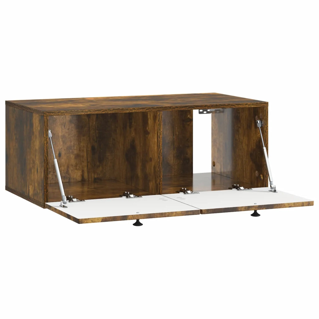 Mobile Porta TV da Muro Rovere Fumo 78,5 x 41 x 30 cm