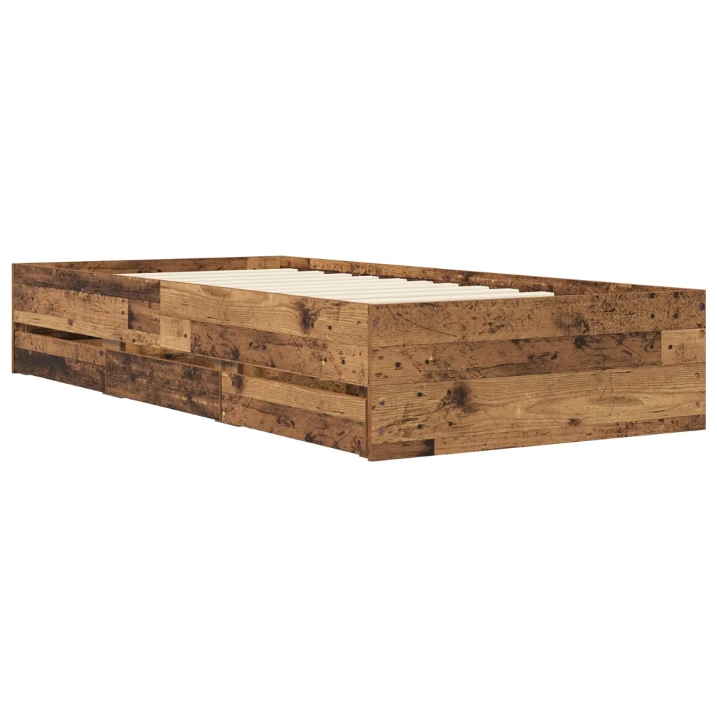 Telaio del letto con storage Legno antico 80 x 200 cm 3429608