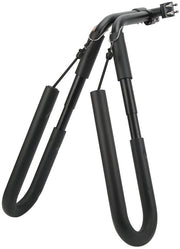 Caricatore per Biciclette Universale - Montaggio Laterale - Rimovibile - Adatto per Surf e Sci - Lega di Alluminio Nero - Cinture di Sospensione Regolabili - Caricatore per Surf