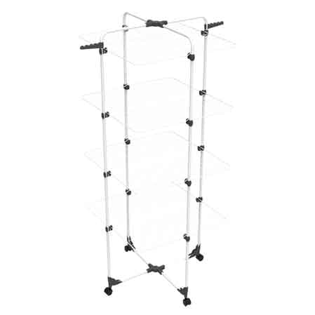 STENDIBIANCHERIA A TORRE 'MODULAR 4' cm 71x71x168,5h - VILEDA