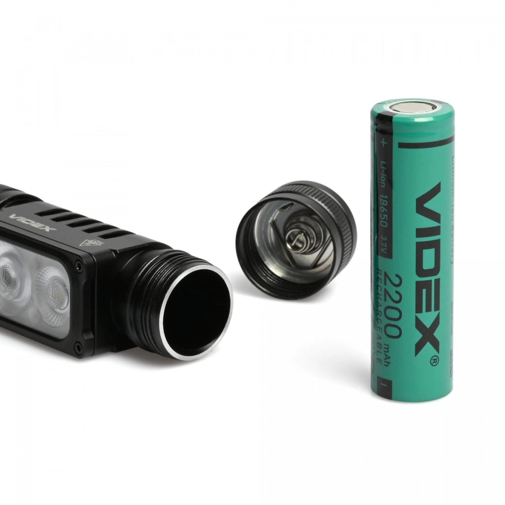 Lampada frontale Videx 20W 2000lm 150m IP67 ricaricabile