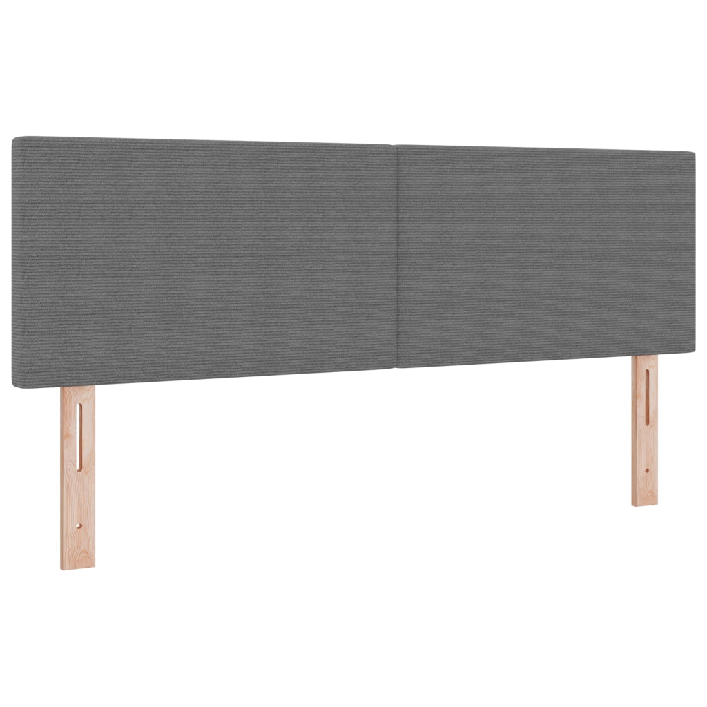 Testiera  Design Semplice Grigio Chiaro 140 cm in Tessuto Corduroy