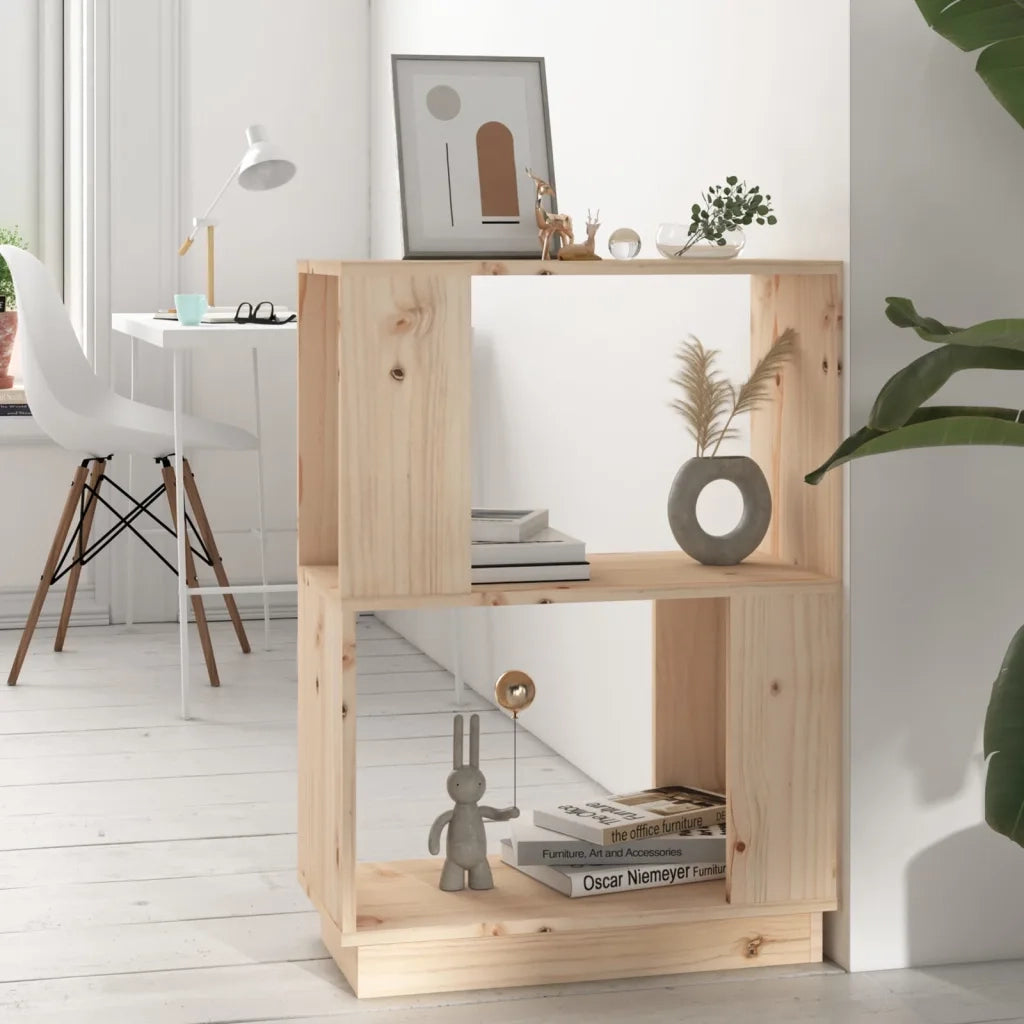 Libreria/Divisorio 51x25x70 cm in Legno Massello di Pino 814029