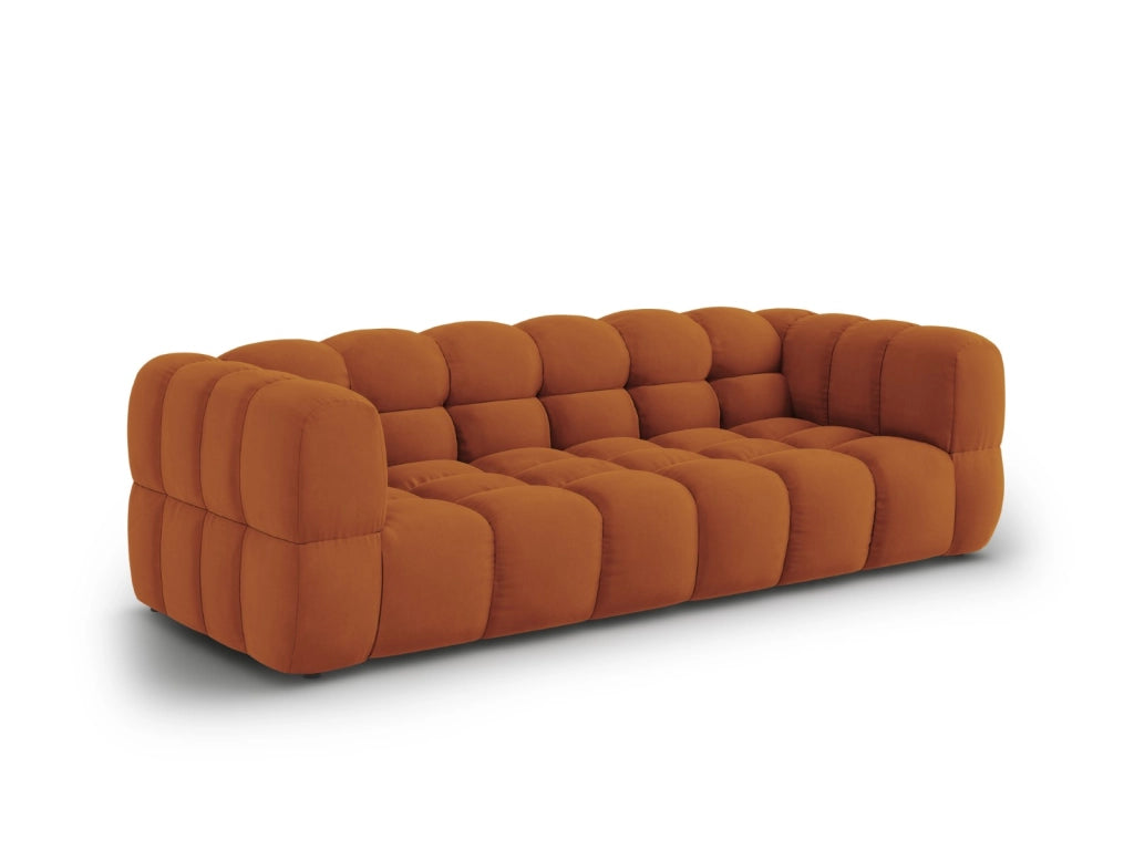 Cosmopolitan Design - Divano modulare "Sky" 4 posti in velluto terracotta 