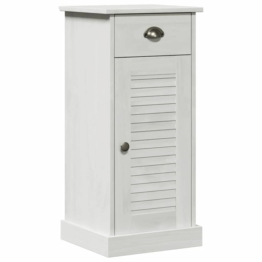 Mobiletto moderno per il bagno 37,5 x 34 x 80 cm con elegante cassetto in legno di pino marrone 02_0057908