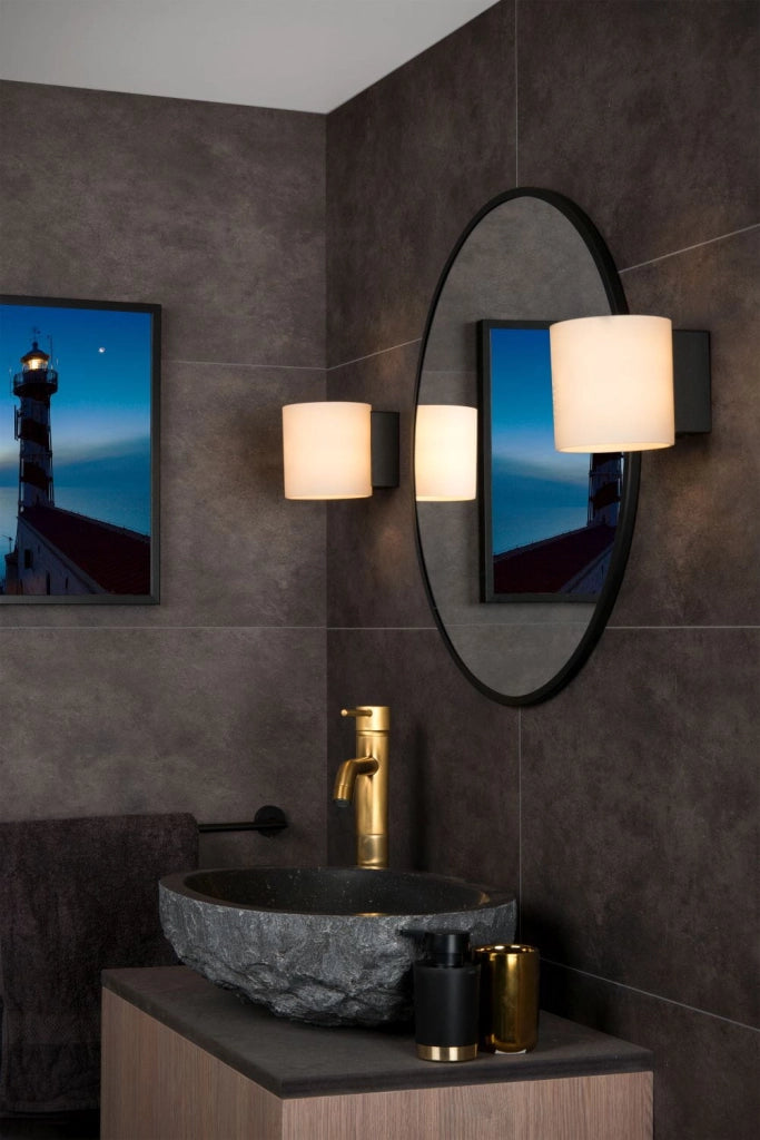 Lucide Jelte lampada da parete G9 IP44 bianco/nera