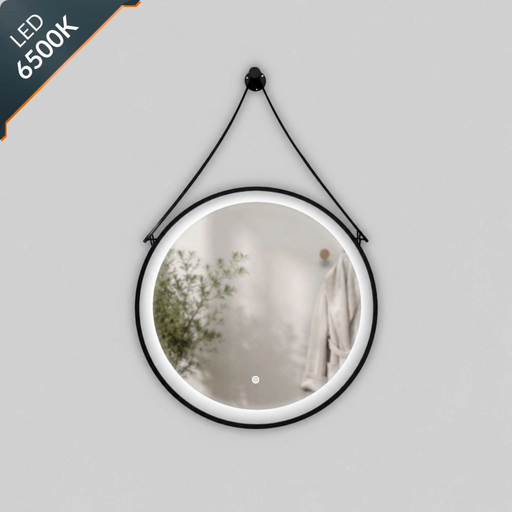 Specchio per ambienti bagni e zone benessere tondo retroilluminato led con interruttore touch *** misura Ø50, tonali...