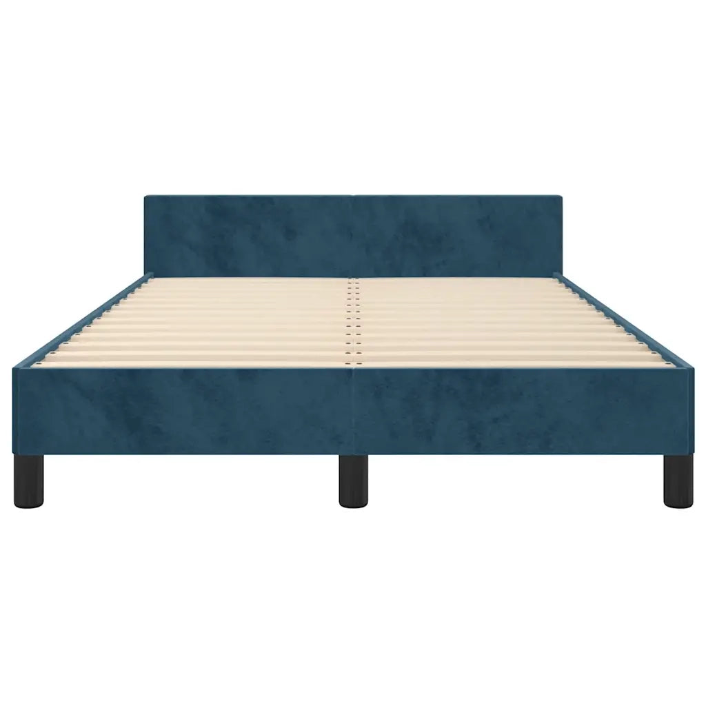 Giroletto con Testiera Blu Scuro 120x200 cm in Velluto cod mxl 58373