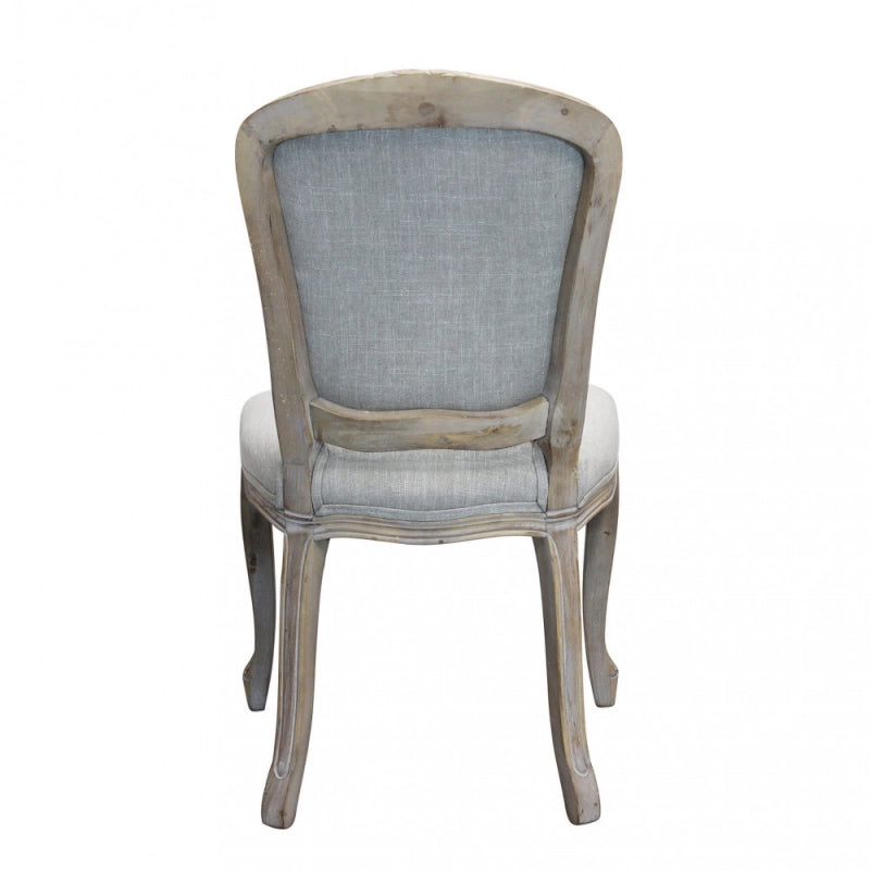 Set di 2 SEDIE ROMY IN TESSUTO GRIGIO