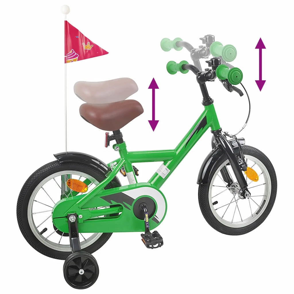 Bicicletta per Bambini 16 Pollici per bambini di 4-6 anni Verde 42009644