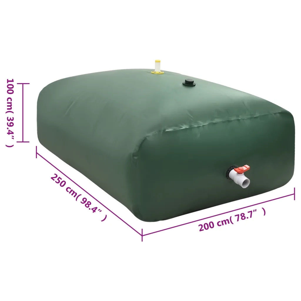 Serbatoio Acqua con Rubinetto Pieghevole 5000 L in PVC CFW5335571