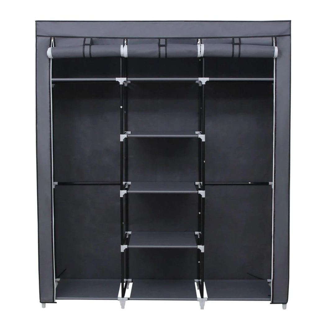 Mobile guardaroba 175 x 150 x 45 cm grigio 12_0003128