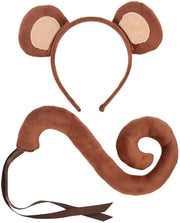 Set di Costume da Orso per Bambini/Adulti - Cappuccio da Orso - Coda da Orso - Costume da Orso - Set di Cosplay - Materiale soffice e confortevole - Costume da Orso