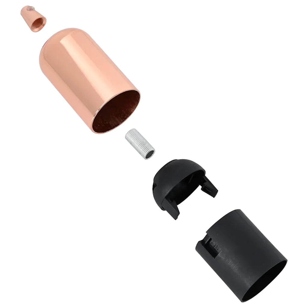 vidaXL Portalampada 2 pz Oro Rosa E27