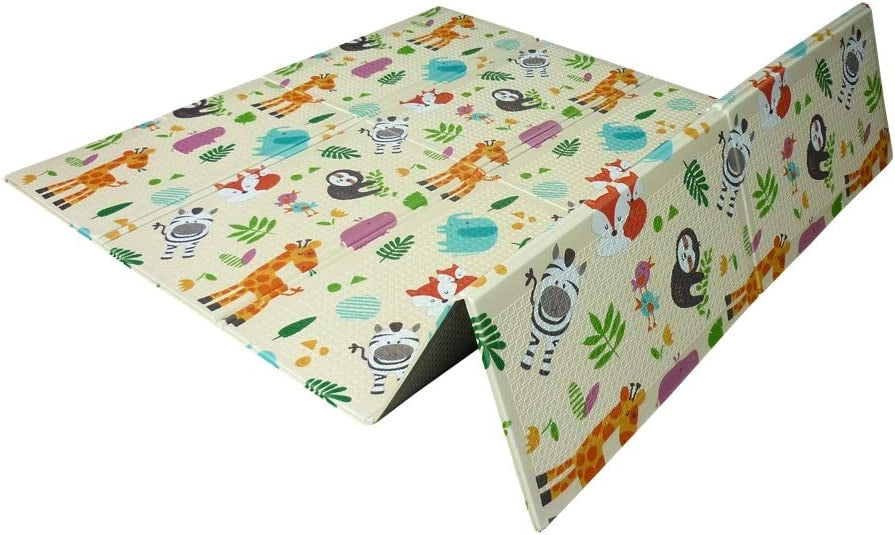 Tappeti Gioco Bambini dimensione 200x150x1cm Tappeto per Bambini Pieghevole Tappetino Schiuma Pavimento Antiscivolo