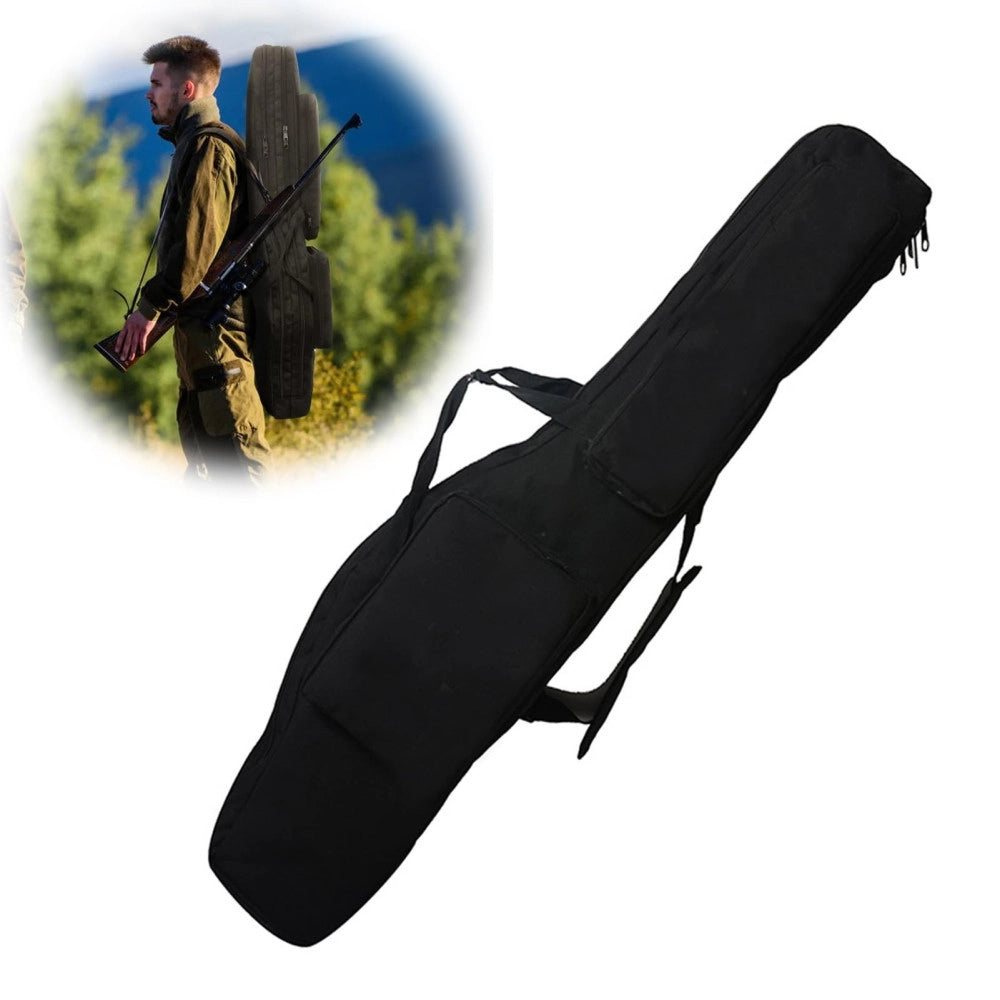 Trade Shop - Borsa Fodero Custodia Porta Canne Portacanne Da Pesca A 2 Scomparti 120 Cm Nero -