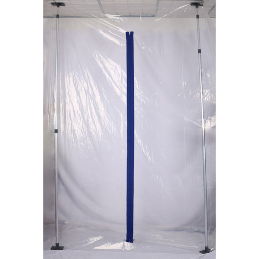 Set di parete antipolvere XPOtoo 4x10m Zip per porta in pellicola Sbarre telescopiche 1,5-3,9m