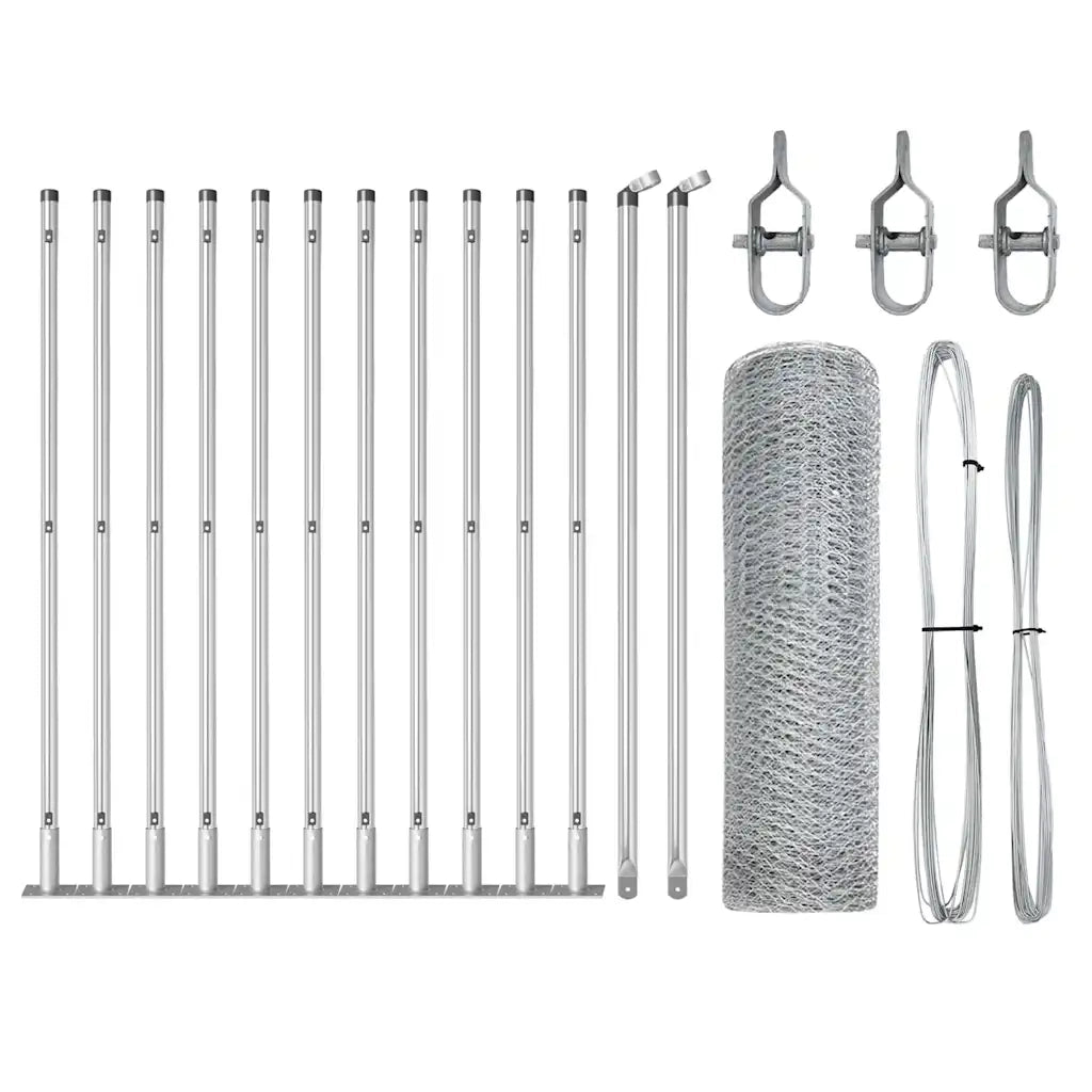 Palo della recinzione Argento 3353786