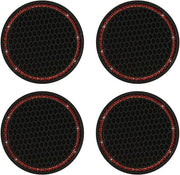Contenitore per bicchieri 4 pezzi - Silicona antiscivolo - Accessori per auto - Riciclabile - Resistente allo shock - Diametro 2,75 pollici - Sostegni