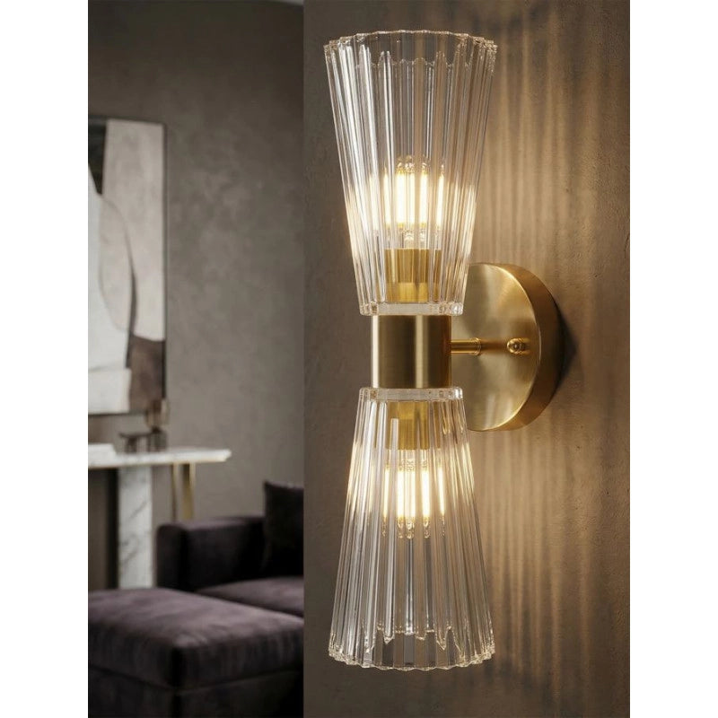 Lampadelle A Da Muro Praga cm 11x16x40