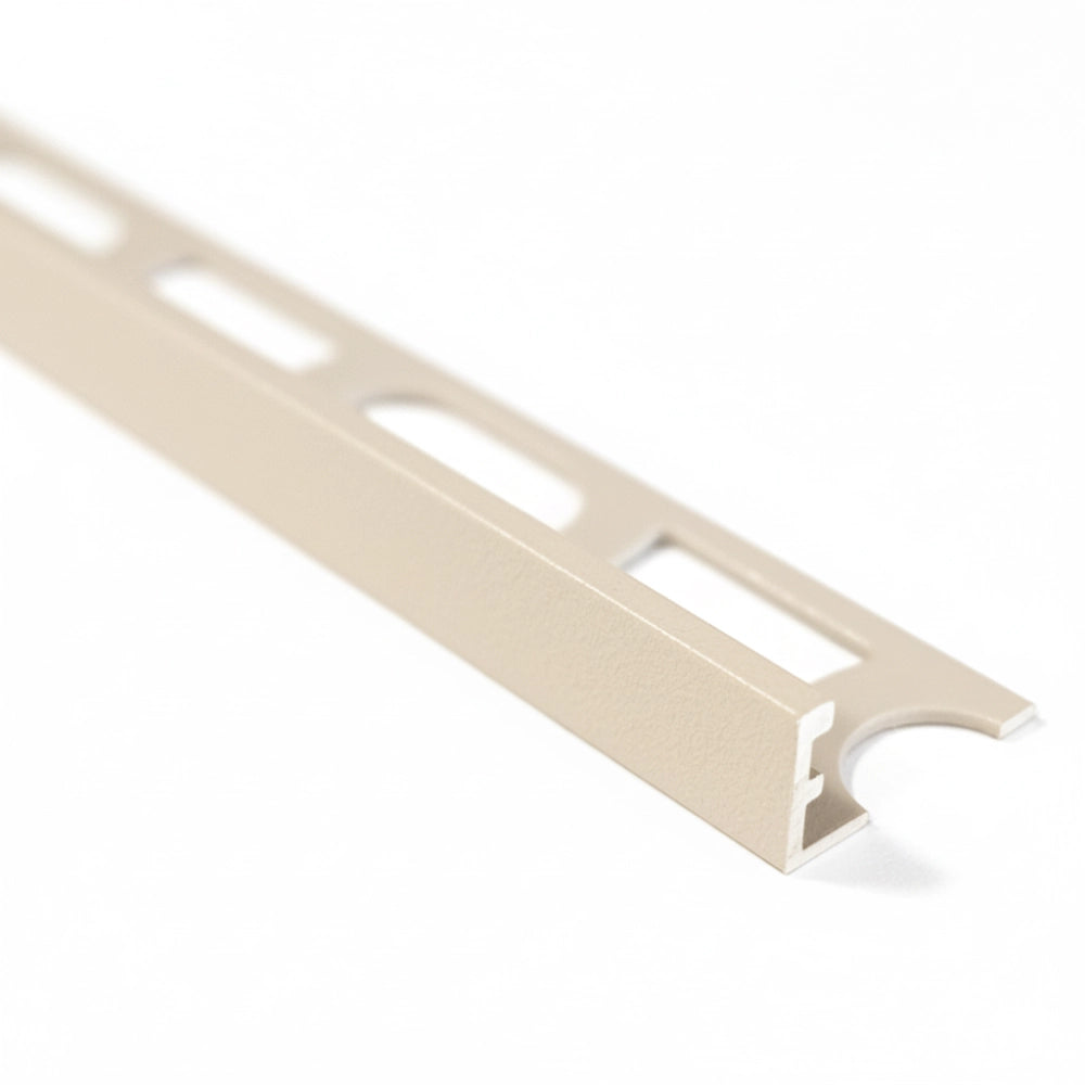 Profilo in alluminio verniciato a l per finitura parete proangle *** colore- beige - 132, confezione 1