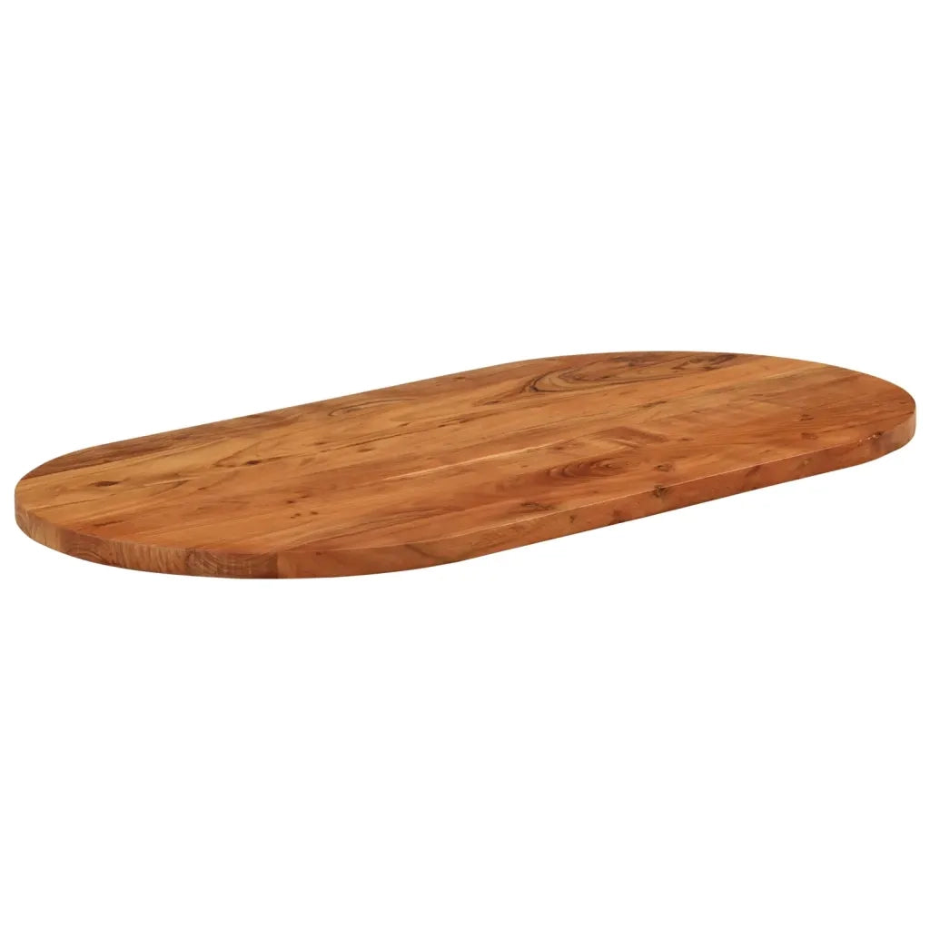 Piano Tavolo 150x50x3,8 cm Ovale in Legno Massello di Acacia 370096