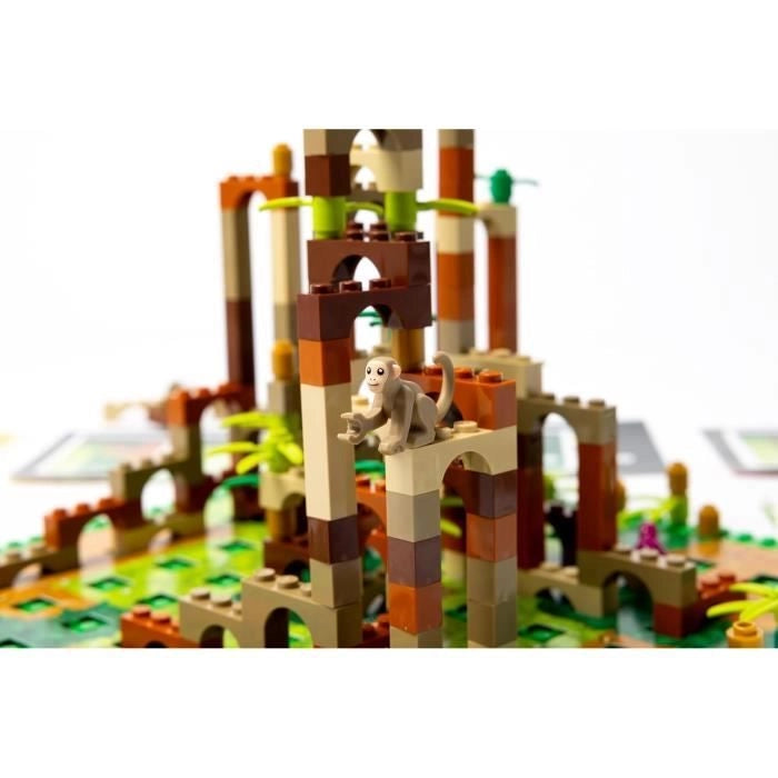 Lego Monkey Palace - Asmodee - Costruisci il tuo percorso verso la vittoria mattone dopo mattone! - 10 anni e più - Da 2 a 4 giocatori - 45 min