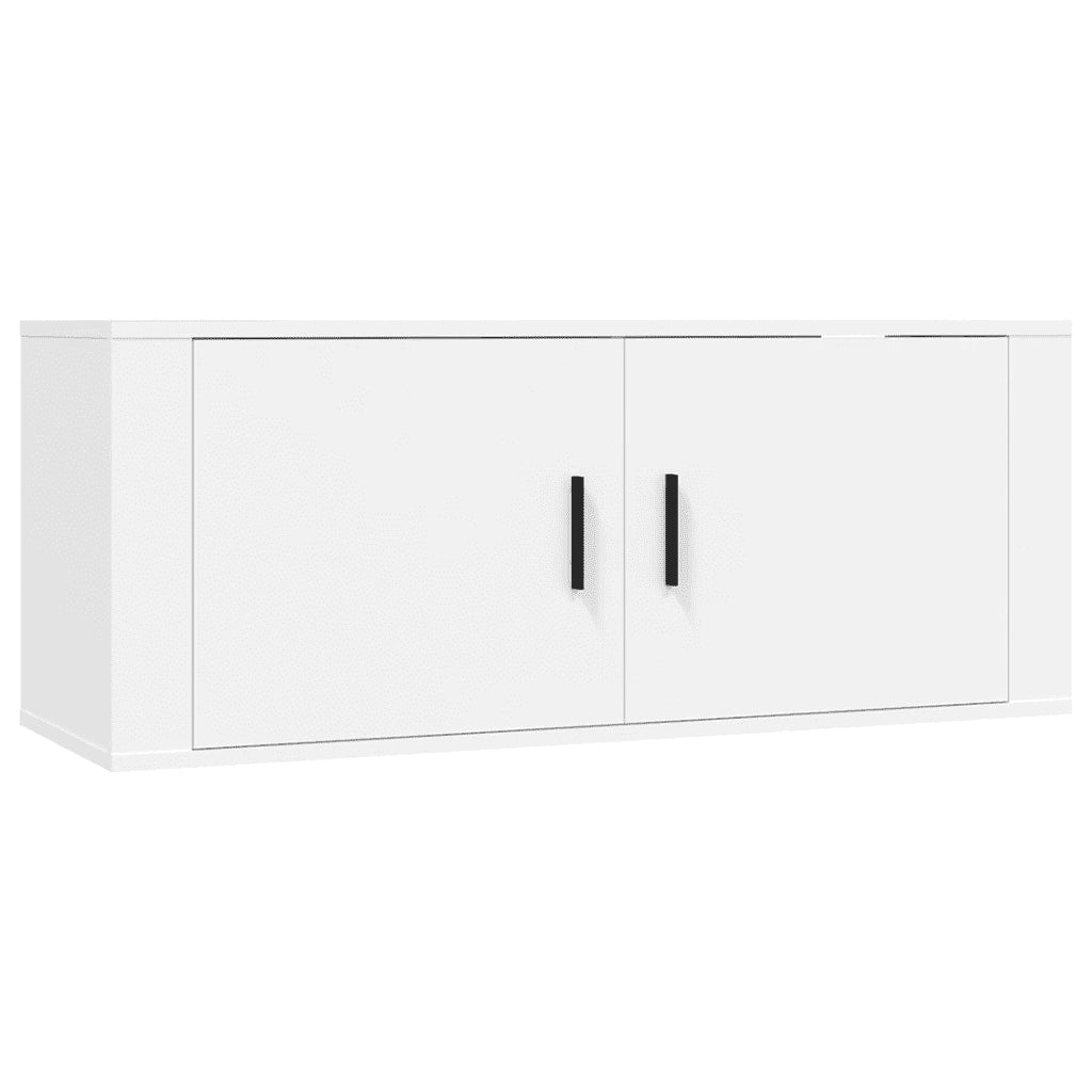Mobili Porta TV a Parete 3 pz Bianco 100x34,5x40 cm 3188374