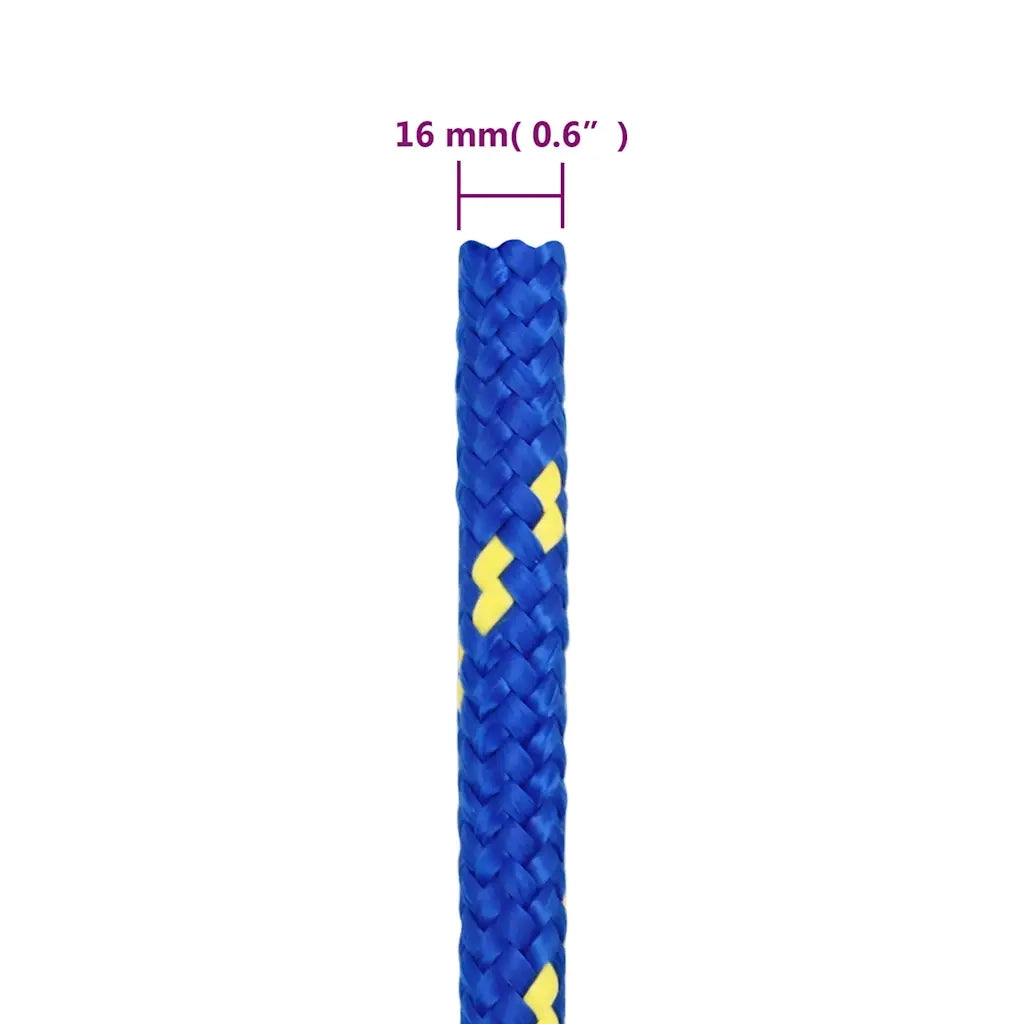 Corda Nautica Blu 16 mm 100 m in Polipropilene cod mxl 53579