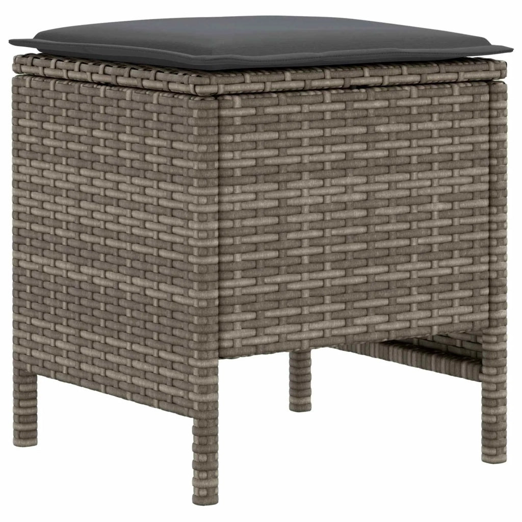 Poggiapiedi da Giardino 2 Pezzo Grigio e Grigio Scuro CFW7142272