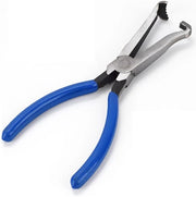 Tang di disconnessione elettrica, lungo strumento per rimozione candela, tang di disconnessione elettrica, attrezzo per automezzi, tang di connessione elettrica per veicoli a motore, pinza per tubi (blu)