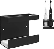 Sostegno elettrico per spazzolini da denti fissato alla parete con Pebble Eye Shell, organizzatore autoadesivo per spazzolini da denti elettrici, compatibile con serie Black di AquaSonic