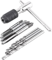 Set di forbici da taglio 9 pezzi - estrattore di viti - pinza T - strumento per avvitare - trapano a spirale - acciaio di alta qualità - set di file per viti