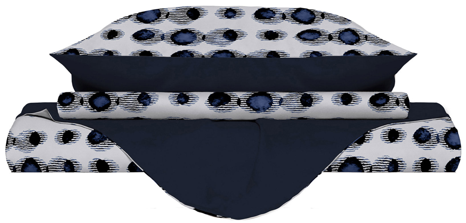 Copripiumino Matrimoniale con Stampa sul Sacco e Federe Doubleface Optical