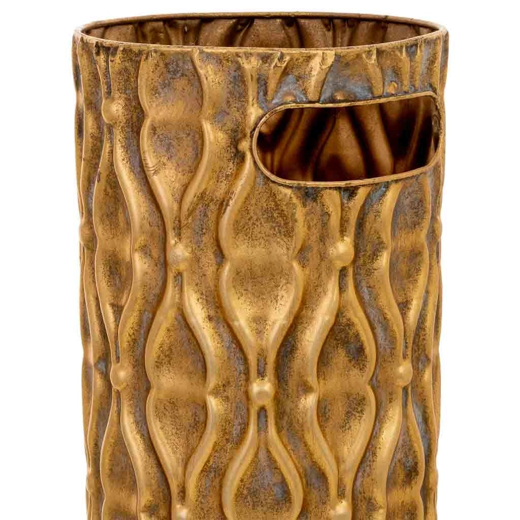 Portaombrelli metallo dorato 20x20x55h cm