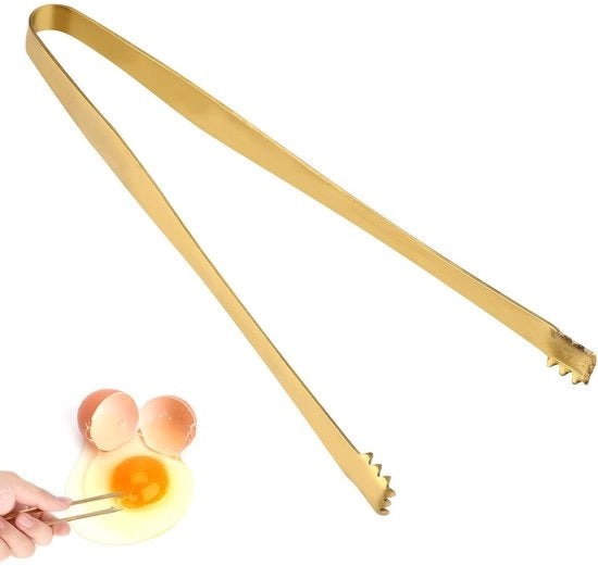 Strumento per rimuovere le uova 15,2 cm - Acciaio inossidabile - Progettato per durata - Utensile da cucina - Esempio di igiene - Facilità di utilizzo in cucina