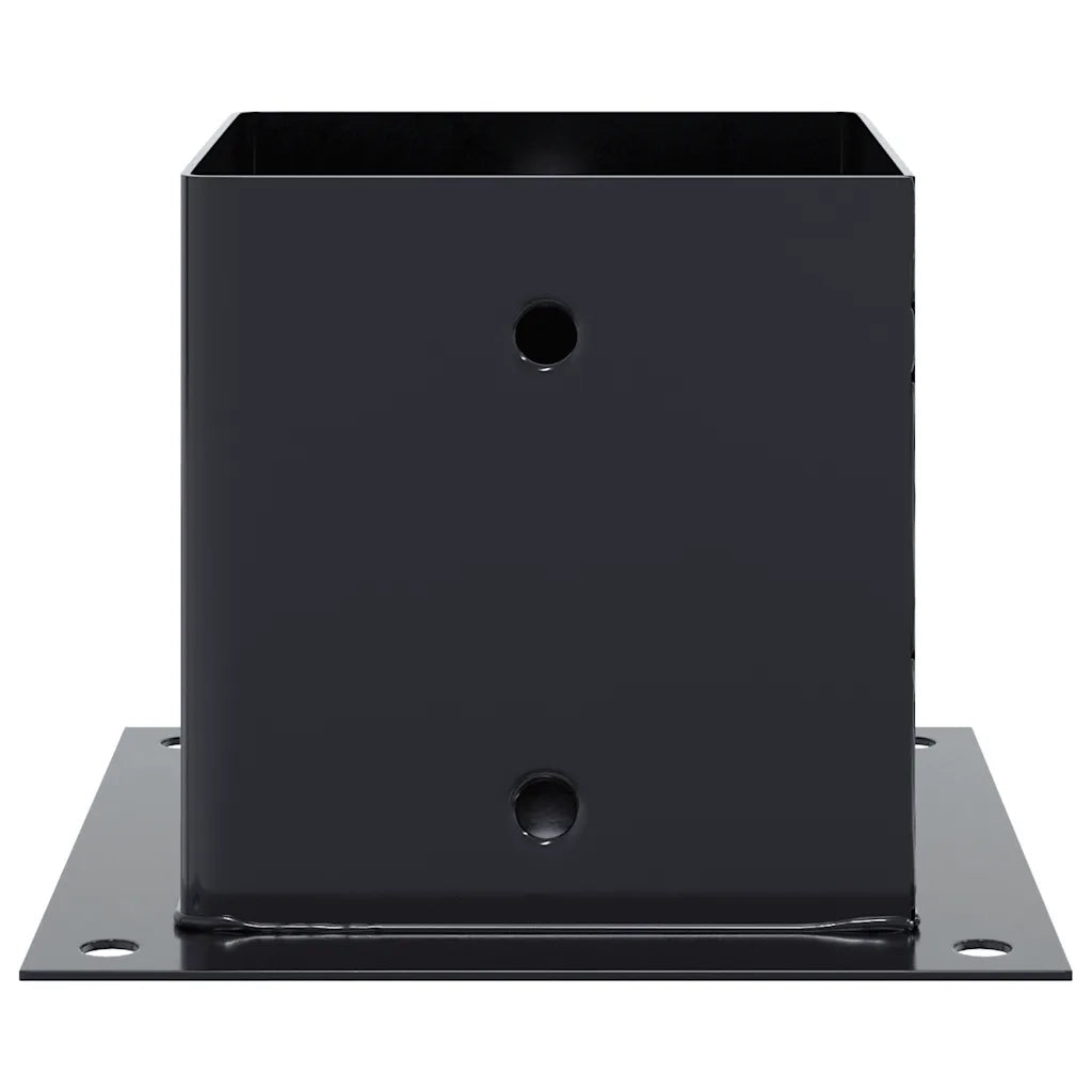 Basi per Pali Quadrati 4pz 141x141mm Acciaio Verniciato Polvere