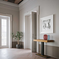 Consolle Allungabile 90-196x40x77 cm in Nobilitato Marrone