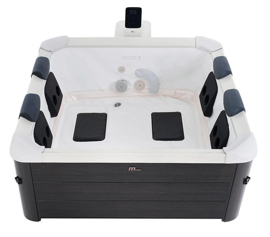 Vasca Idromassaggio da Esterno Spa Riscaldata 160x160x65 cm 6 Posti Wi-Fi Oslo Smart