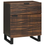 Armadio da Notte Noce 50 x 33 x 60 cm Legno massello di acacia 4018016