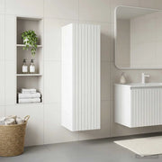 Mobiletto da Bagno a Muro Bianco 33 x 34,5 x 100 cm 890652