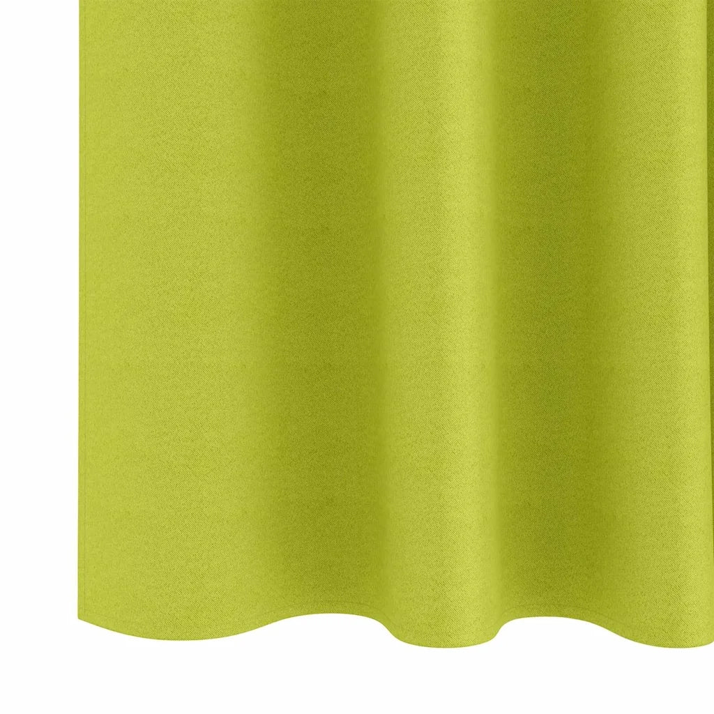 Tende Blackout con Anelli 2 pcs Verde 225 x 140 cm Poliestere 4107500