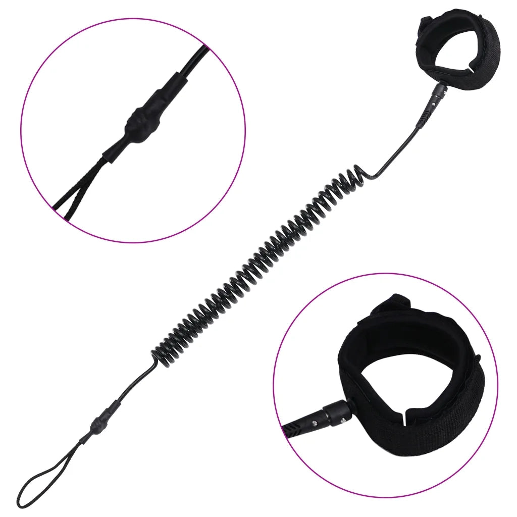 Guinzaglio da SUP a Spirale Nero 10 pollici/25,4 cm CFW6457200
