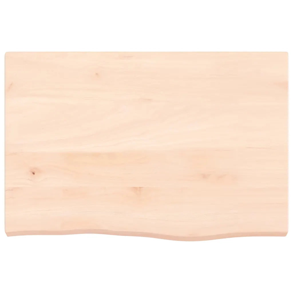 Ripiano a Parete 60x40x(2-4) cm Massello Rovere Non Trattato 363528