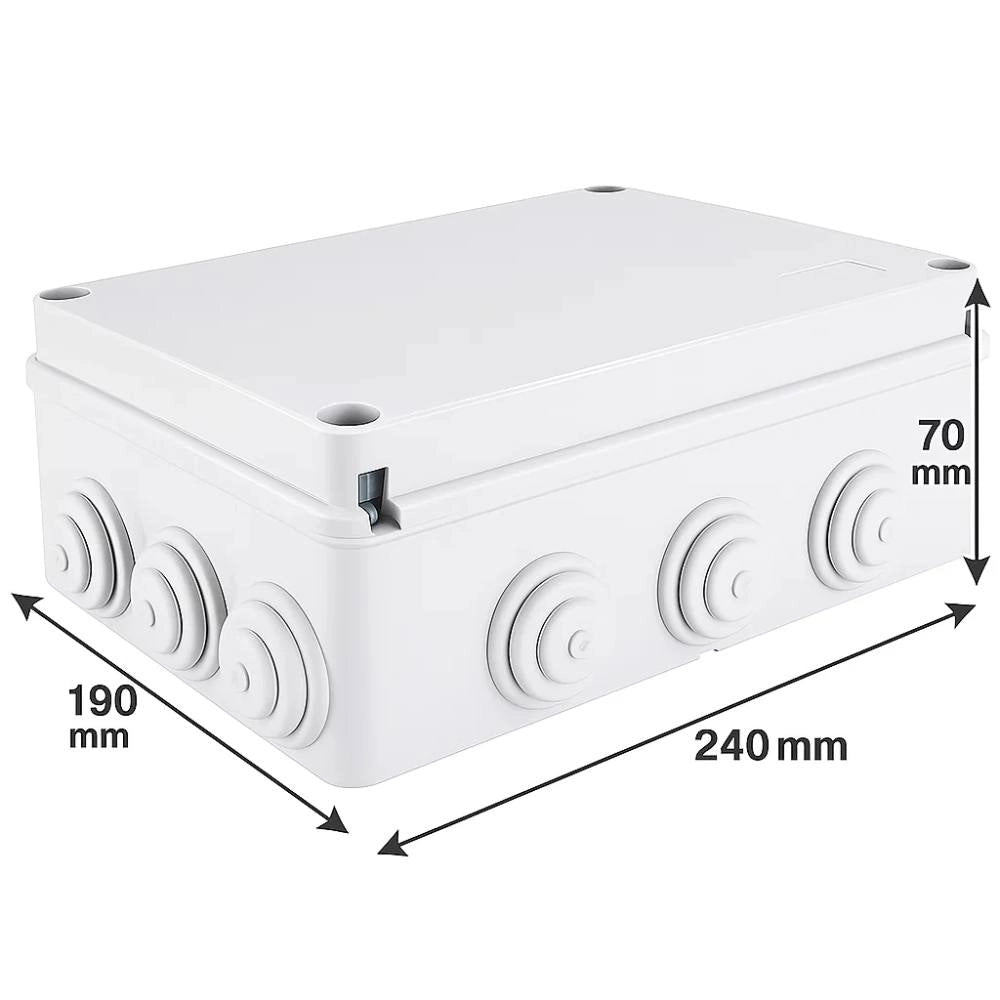 Scatole di derivazione gewiss serie 44 ce stagne in tecnopolimero ip55 *** dimensioni 240 x 190 x 70 millimetri, conf...