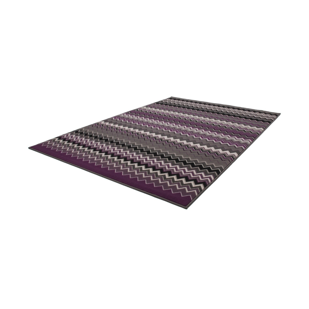 Tappeto a pelo corto Stella 700 con design a zig-zag