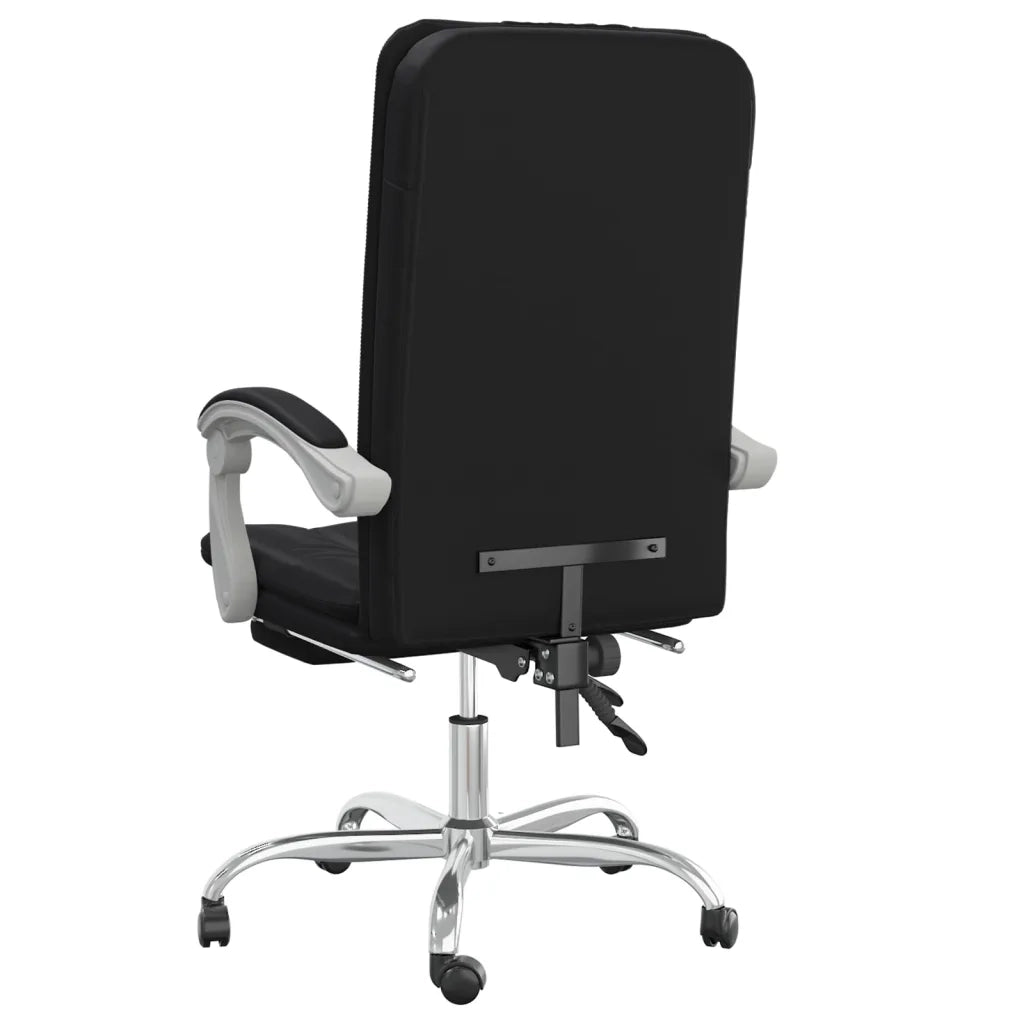Poltrona da Ufficio Reclinabile Nera in Similpelle cod mxl 26816